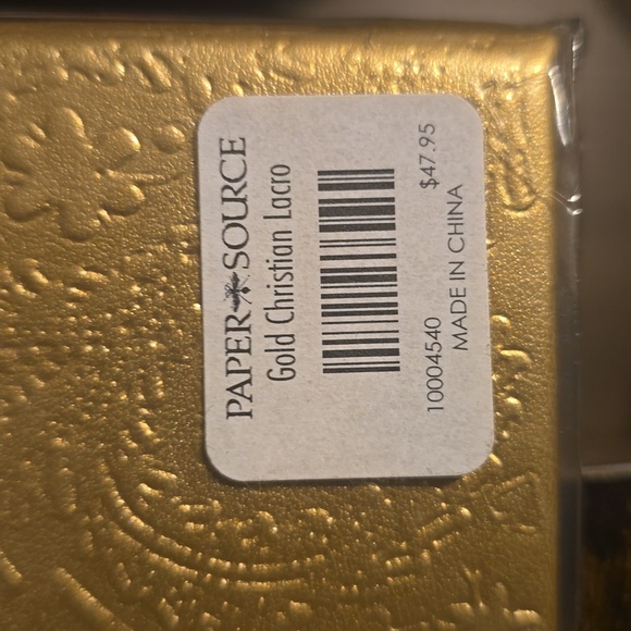 ❤️BUY 2 GET 1 FREE  Christian Lacroix Gold Embossed Paseo Guest Book - Picture 10 of 13